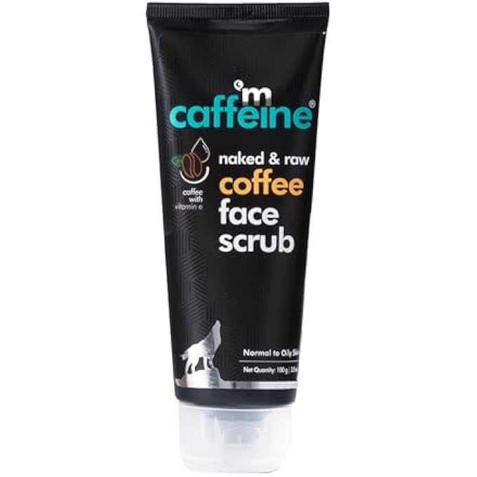 MCaffeine EXFOLIATING COFFEE FACE SCRUB FOR WOMEN & MEN WITH WALNUT & VITAMIN E | REMOVES TAN, BLACKHEADS AND DIRT FROM FACE & NECK FOR A SOFT & SMOOTH SKIN - 100% NATURAL & VEGAN 100GM - Image 1